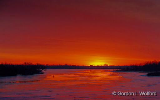 Red Sky In The Morning_21846.jpg - Photographed at sunrise along the Rideau Canal Waterway near Smiths Falls, Ontario, Canada.